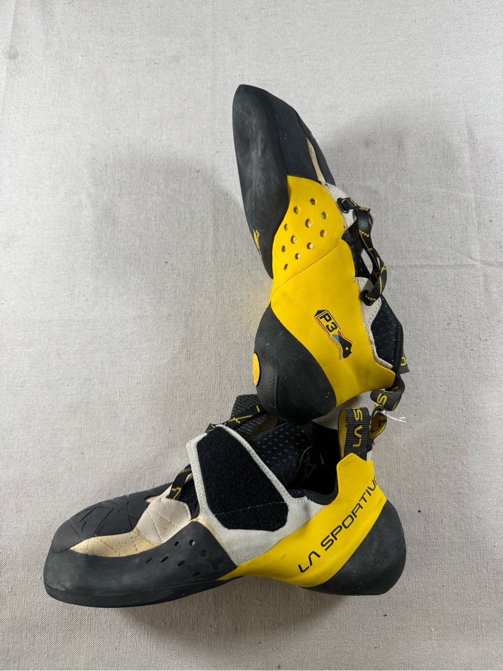 La Sportiva Solution P3 Climbing Shoes Mens Size 12 / Size 44 1/2 LIKE NEW
